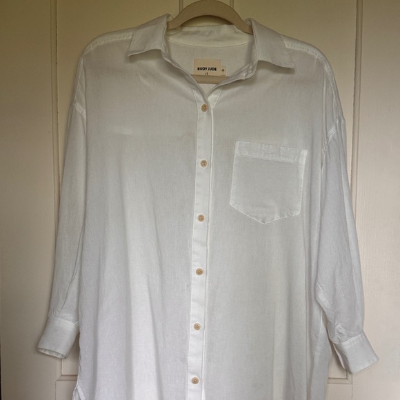 Rudy Jude Adult Gauze Morning Shirt - Picture 1 of 5